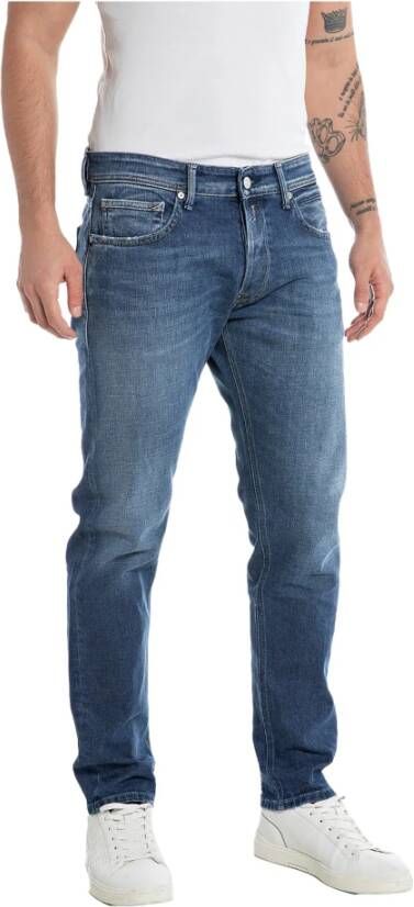 Replay Slim-Fit Denim Jeans voor Heren Blue Heren
