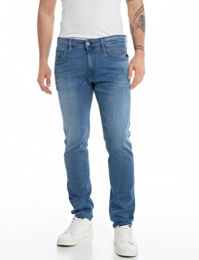 Replay Blauwe Slim-fit Jeans Blue Heren