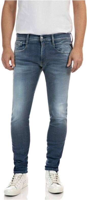Replay Blauwe Hyperflex Jeans 661.R14.009 Blue Heren - Foto 9