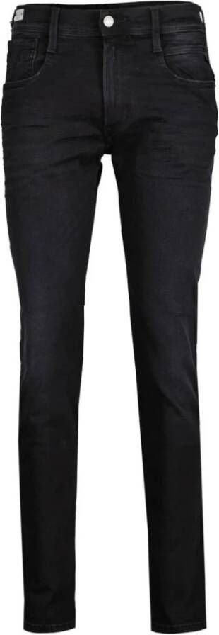 Replay Slim fit jeans Zwart Heren