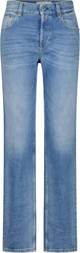 Replay High-Waist Straight Leg Jeans voor dames Blue Dames