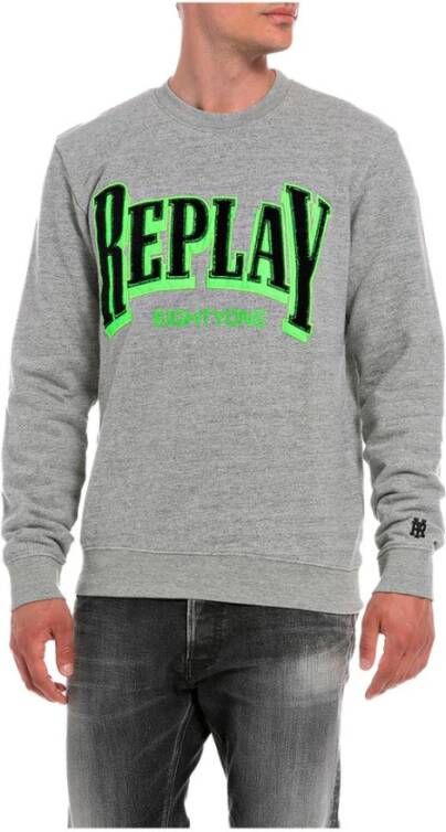 Replay Sweatshirt Grijs Heren