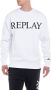 Replay Comfortabele en stijlvolle crewneck sweatshirt White Heren - Thumbnail 2