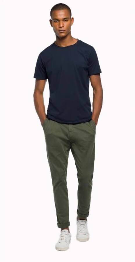 Replay T-Shirts Blauw Heren