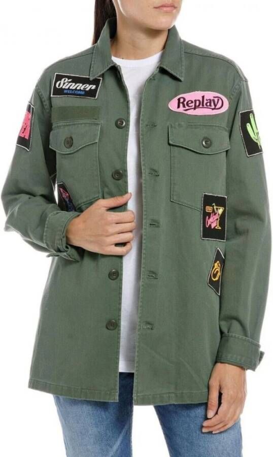 Replay Overhemdjack met knoopsluiting