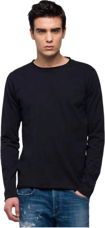 Replay Long Sleeve Tops Zwart Heren