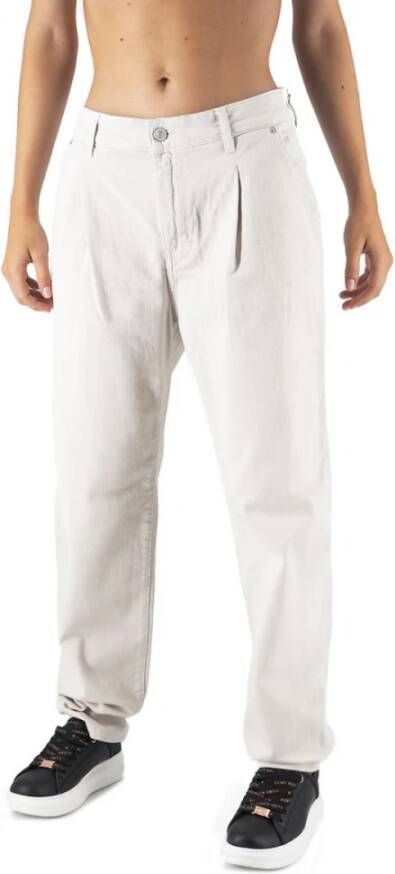 Replay Tapered Jeans Fit White Dames