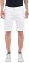Replay Tapered Fit Zomer Shorts White Heren - Thumbnail 4
