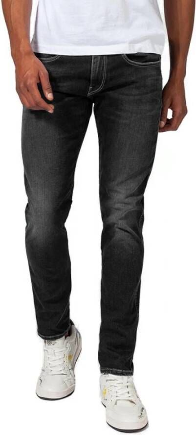 Replay Jeans Slim Fit ANB Hyperflex Bio Rpy_M914Y .032.661 A10.098 Zwart Heren