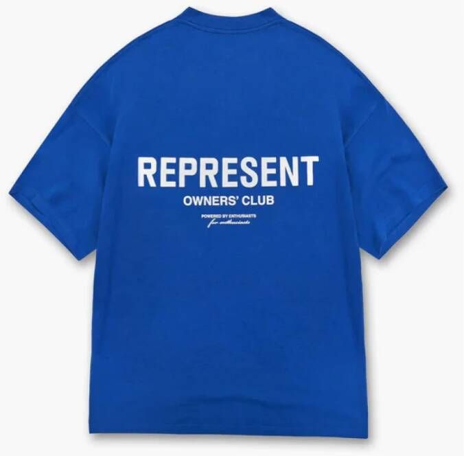 Represent Blauw Katoenen Owners Club T-Shirt Blauw Heren