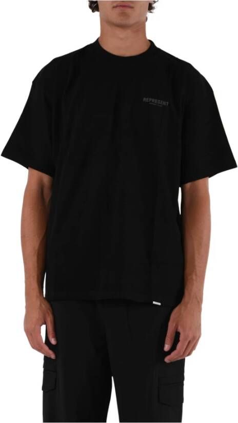 Represent shirts polos Owners Club T shirt Ocm409 01 Black Heren