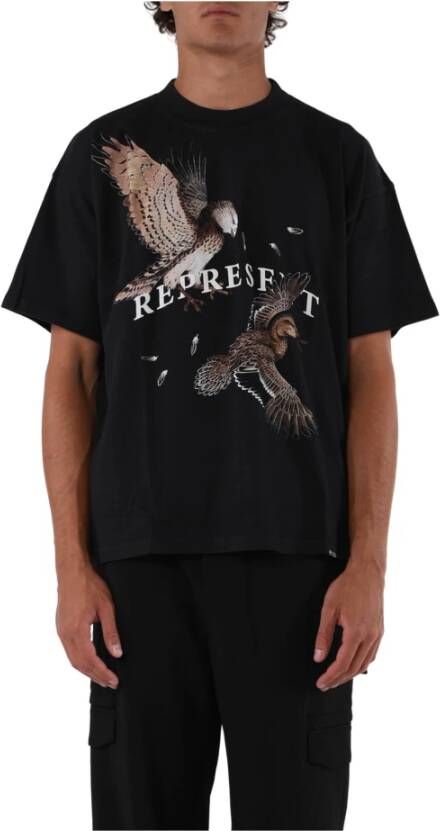 Represent T-shirt roofvogels Zwart Heren