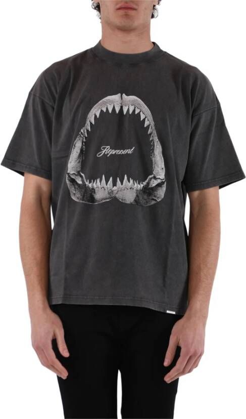 Represent Shark Jaws T-shirt Grijs Heren