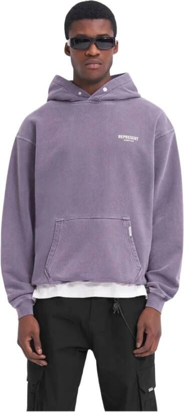 Represent Vintage Owners Club Hoodie Purple Heren