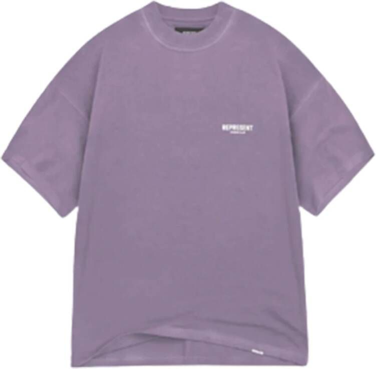 Represent Paarse T-shirt met korte mouwen Purple Heren
