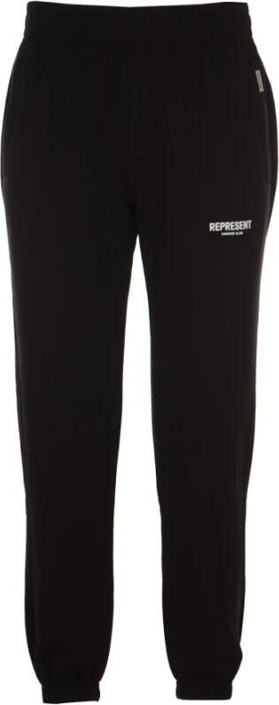 Represent Premium Katoenen Lounge Sweatpants Black Heren