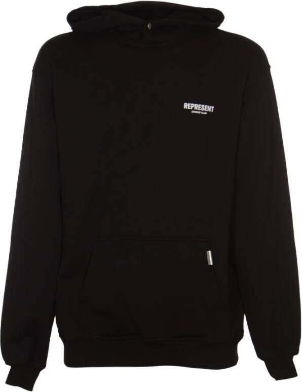 Represent Club Hoodie Stijlvol en Comfortabel Black Heren