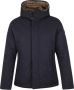 Reset winterjas donkerblauw effen rits + knoop normale fit - Thumbnail 1