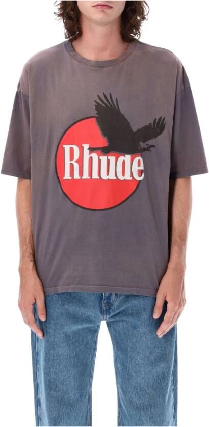 Rhude T-Shirts Grijs Heren