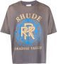 Rhude Vintage Grijs Raceway Katoenen T-Shirt Multicolor Heren - Thumbnail 1