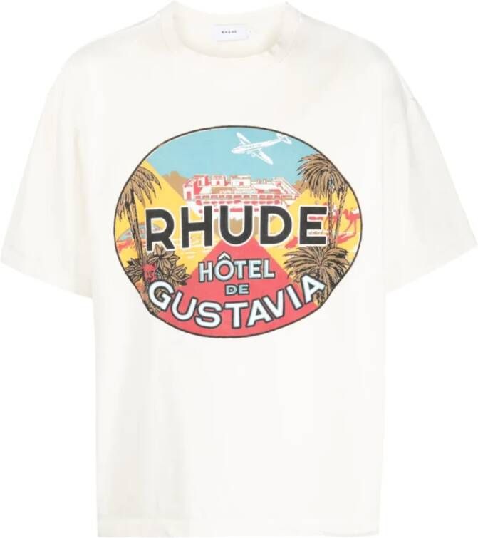 Rhude T-Shirts Wit Heren