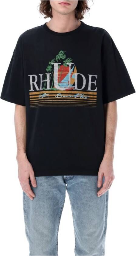 Rhude T-Shirts Zwart Heren