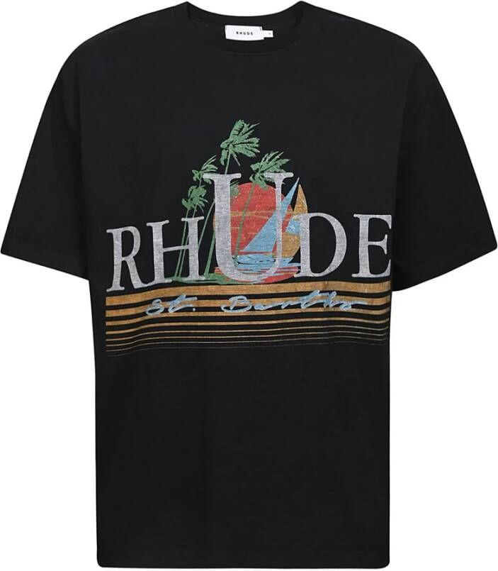 Rhude T-Shirts Zwart Heren