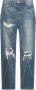 Rhude Versleten straight-leg jeans met contrastdetails Blue Heren - Thumbnail 1