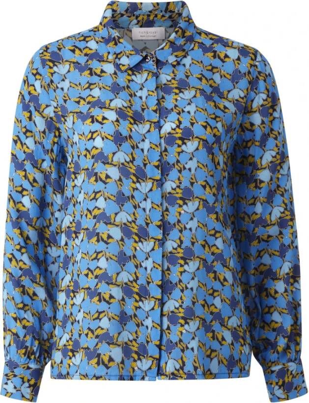 Rich & Royal Gedrukte blouse FSC Stijlvol ontwerp Blauw Dames