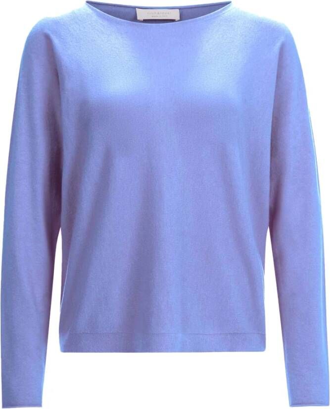 Rich & Royal Trui met ronde hals met elegante boothals