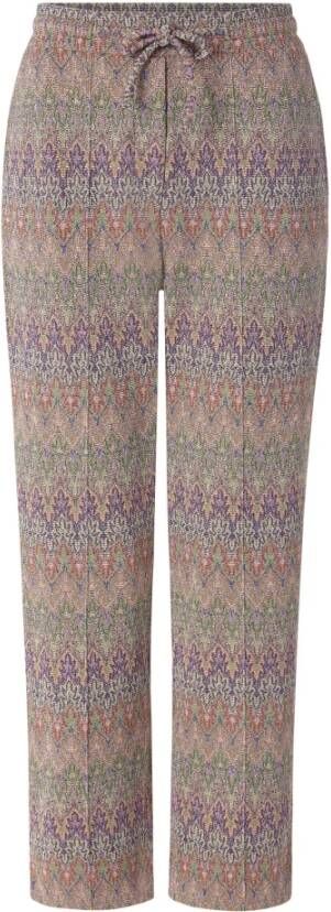 Rich & Royal Stoffen broek in 7 8-lengte met all-over motief