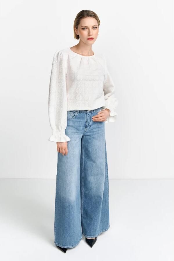 Rich & Royal Bloemen Longsleeve Top White Dames - Foto 3