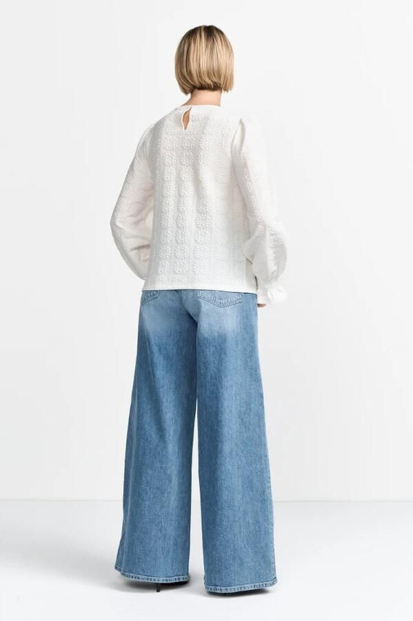 Rich & Royal Bloemen Longsleeve Top White Dames - Foto 4