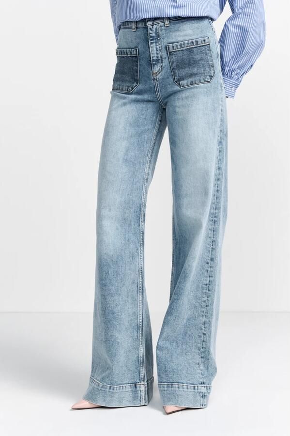 Rich & Royal Donkerblauwe Denim Jeans Blue Dames - Foto 3