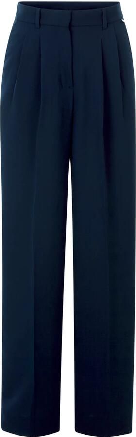 Rich & Royal Pantalon met vouw Met merkenlabel boven de tas