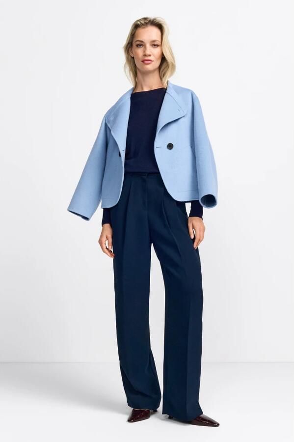 Rich & Royal Pantalon met vouw Met merkenlabel boven de tas - Foto 3