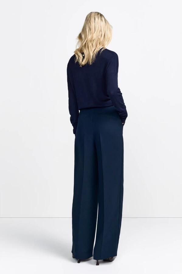 Rich & Royal Pantalon met vouw Met merkenlabel boven de tas - Foto 5