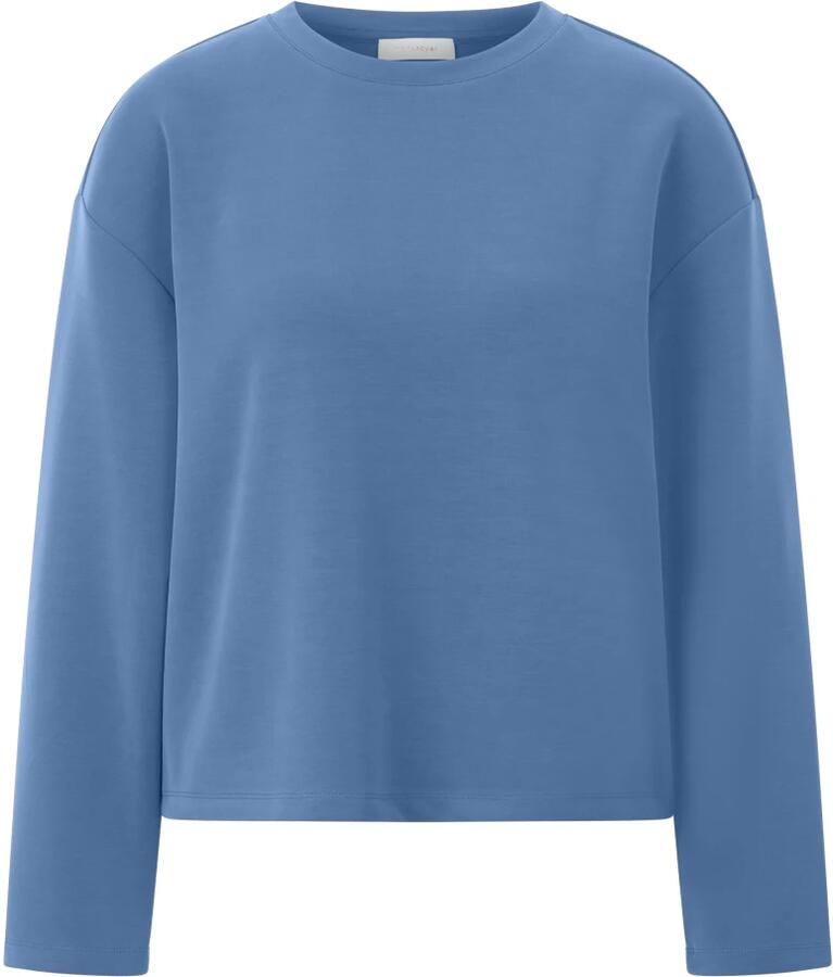 Rich & Royal Sweatshirt 2409 T Peach Crew oversneden schouders zachte greep ronde hals