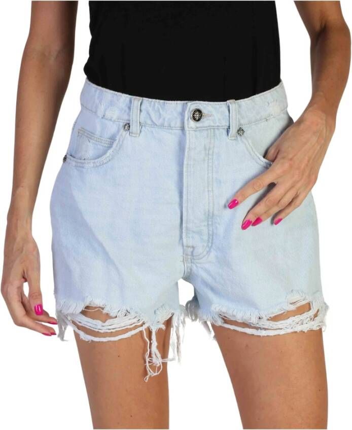 Richmond Dames Korte Broek van Katoen voor Lente Zomer Blue Dames