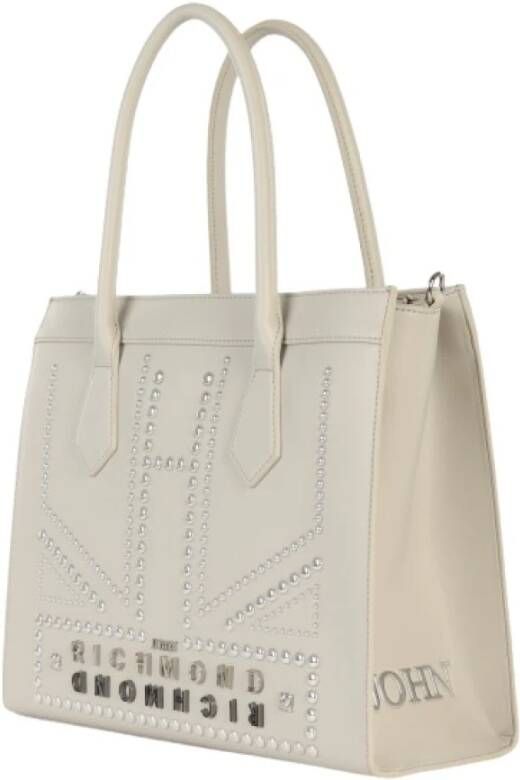 John Richmond Beige Studded Tote Tas Beige Dames