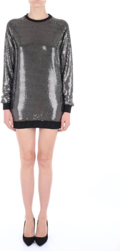 Richmond Metallic Effect Dress Grijs Dames