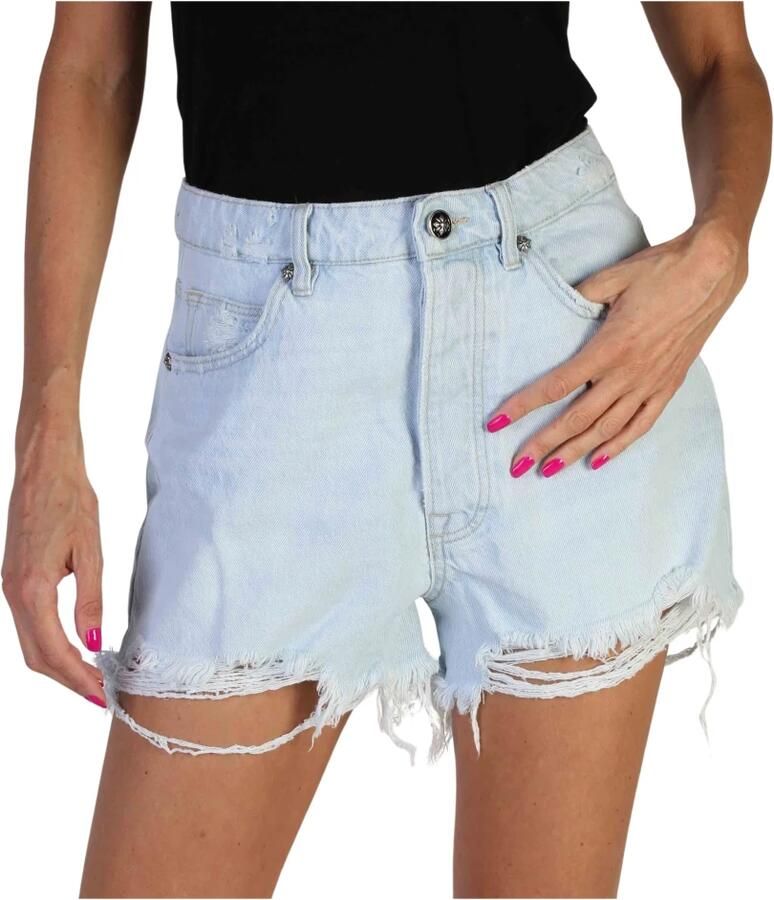 Richmond Dames Korte Broek van Katoen voor Lente Zomer Blue Dames