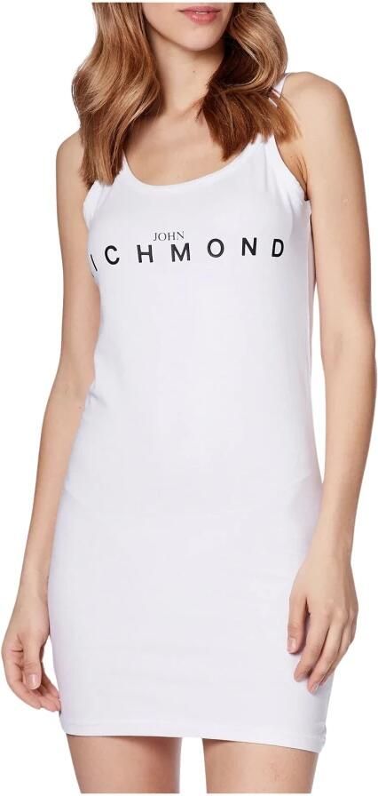 Richmond Mouwloze Katoenen Jurk met Logodetail White Dames - Foto 4