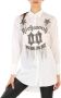 John Richmond Logo Paillet Shirt voor Dames White Dames - Thumbnail 3