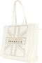 John Richmond Stijlvolle Witte Tote Tas met Gouden Studs White Dames - Thumbnail 1