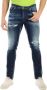 John Richmond Tranentrekkende Slim-Fit Jeans Blauw Heren - Thumbnail 1
