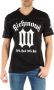 John Richmond Oversized T-shirt met contrasterende print Zwart Heren - Thumbnail 1