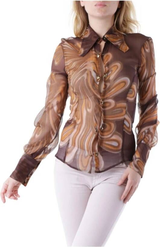 Richmond Bruine Klassieke Blouse met Knopen Brown Dames