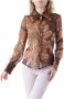 Richmond Bruine Klassieke Blouse met Knopen Brown Dames - Thumbnail 1