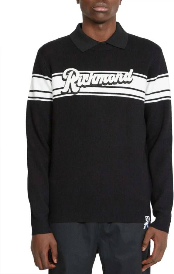 Richmond Zwarte Sweaters voor Heren Black Heren